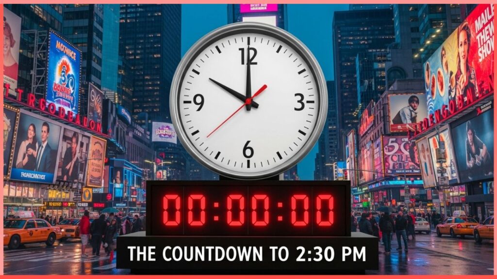The Countdown to 2:30 PM