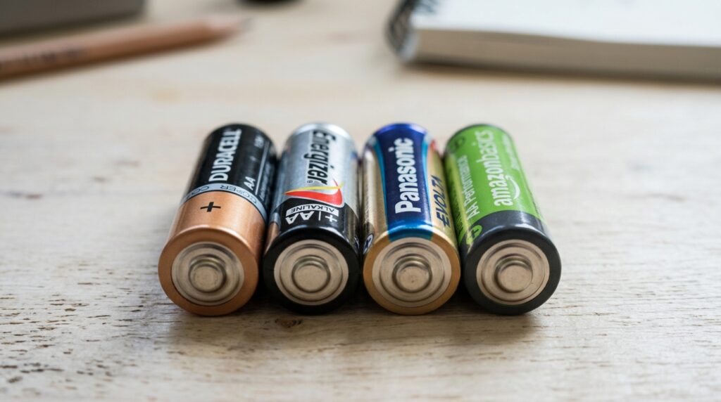 AA Batteries Side by Side