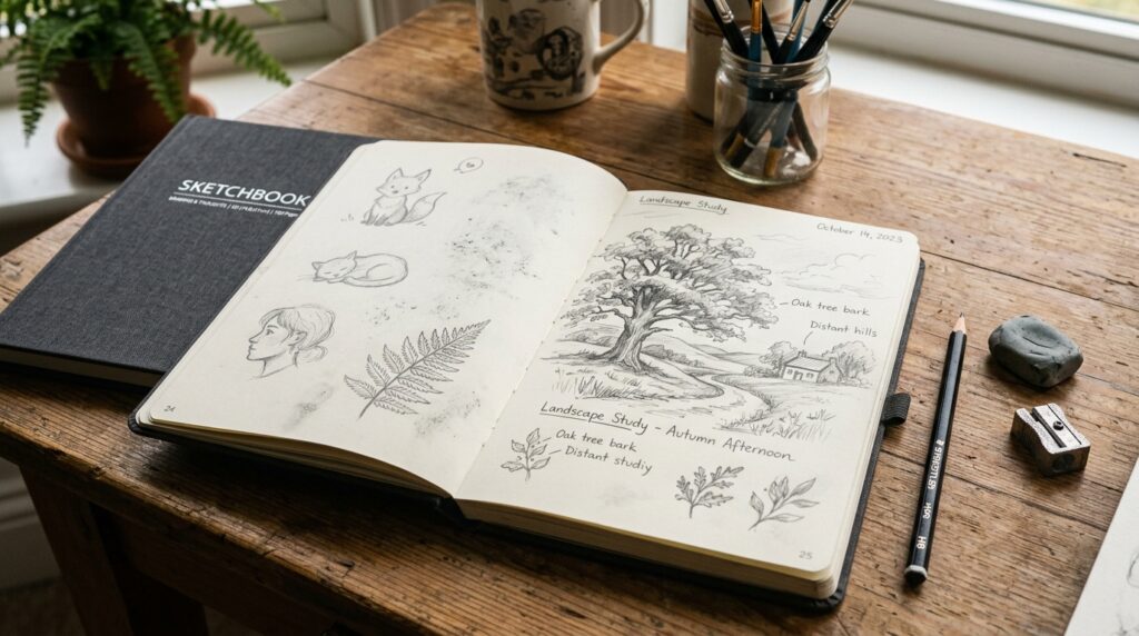 A Medium Sketchbook