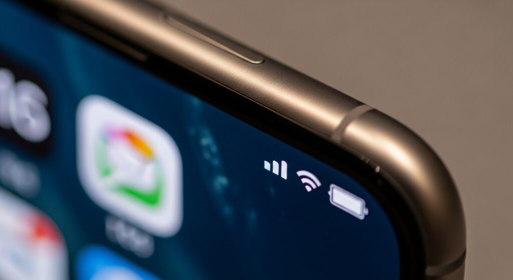 Part of an iPhone 16