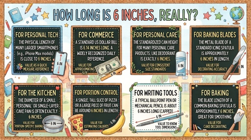 How long is 6 inches