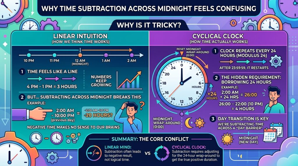 time subtraction