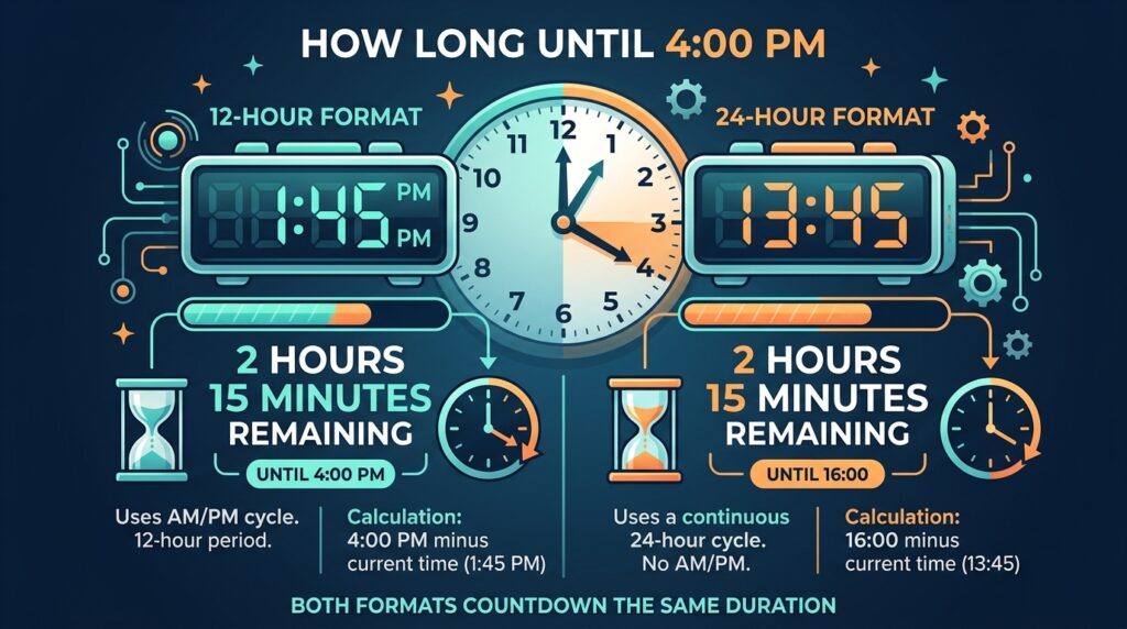 4 PM time format
