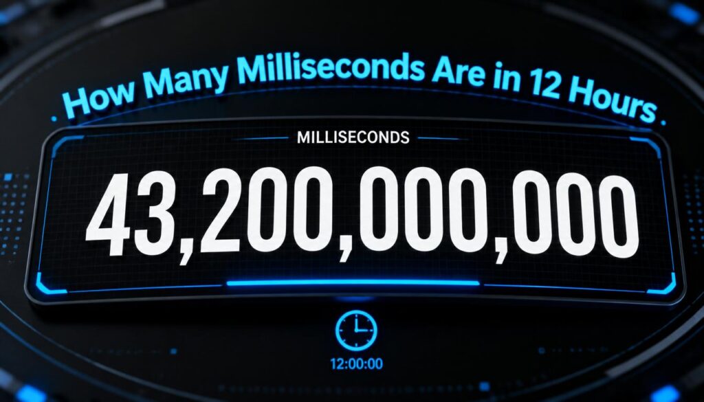 How Many Milliseconds Are in 12 Hours?
