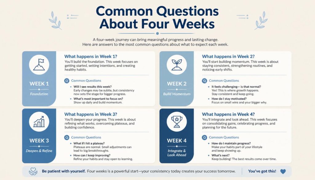 Questions About Four Weeks