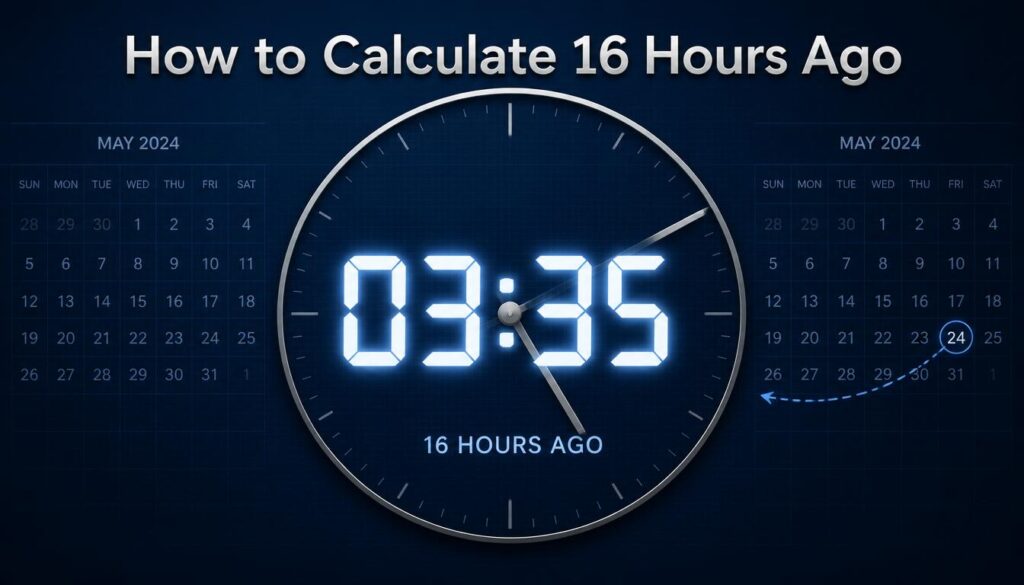How to Calculate 16 Hours Ago