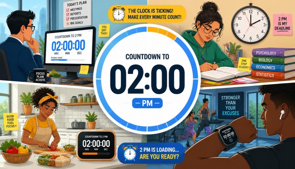 Where a 2 PM Countdown Helps