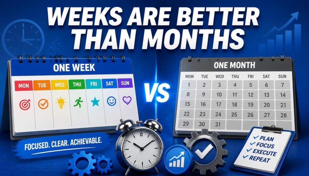 Why Weeks Are Better Than Months