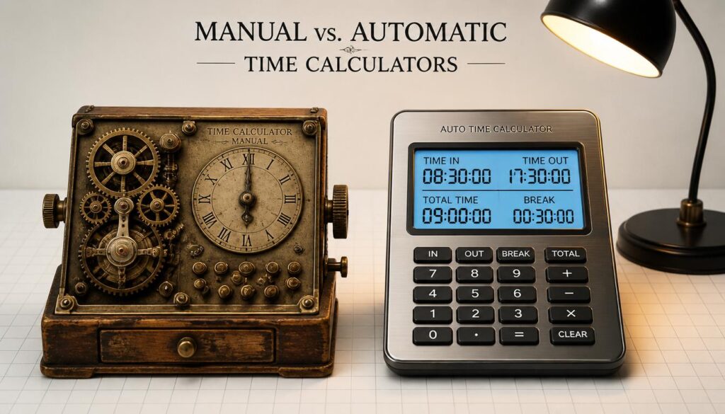 Manual vs. Automatic Time Calculators
