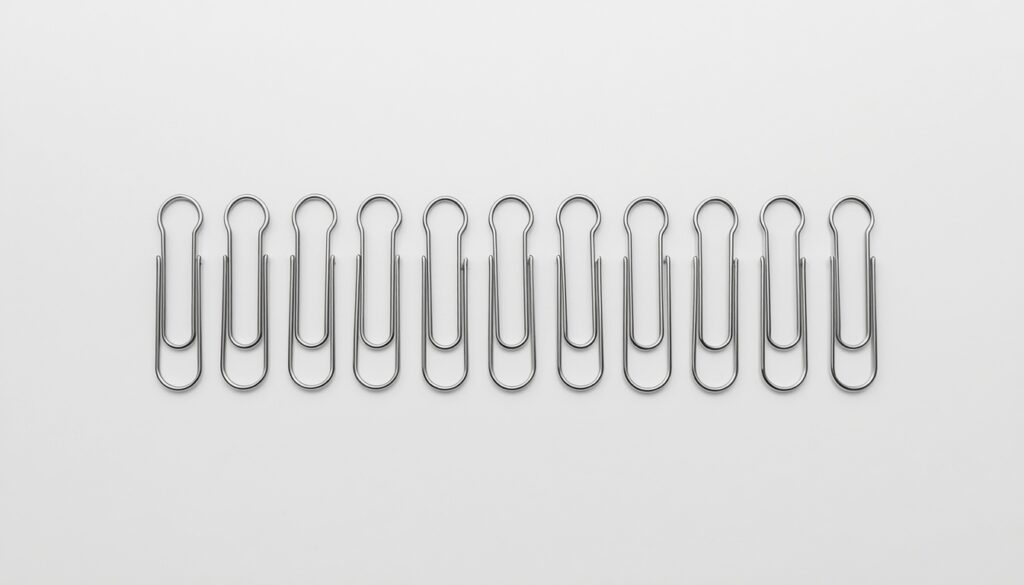 Ten Standard Paper Clips
